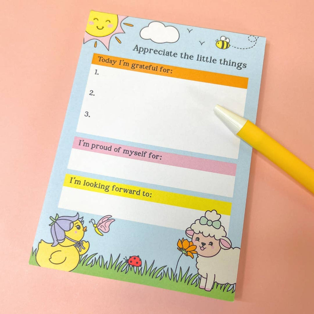 Sunshine Lane Appreciate the Little Things Gratitude Notepad A6