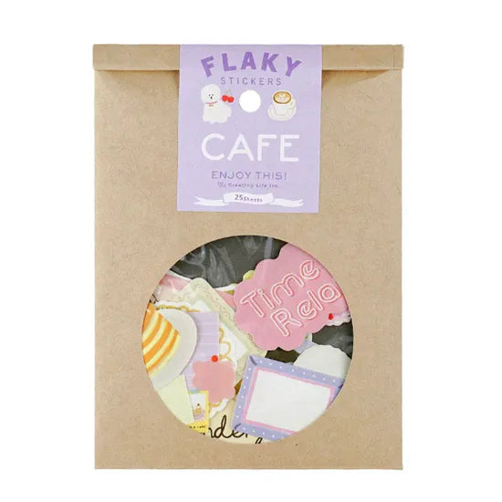 Greeting Life Flaky Sticker Pack - Cafe