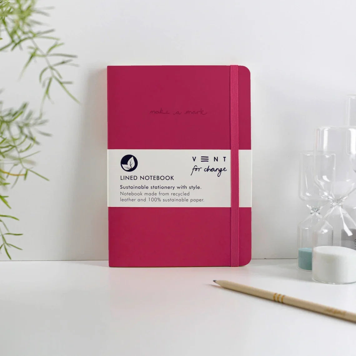 VENT For Change Recycled Leather Notebook A5