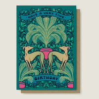 Genealityart Very Fine Birthday Card - Parlour Dogs