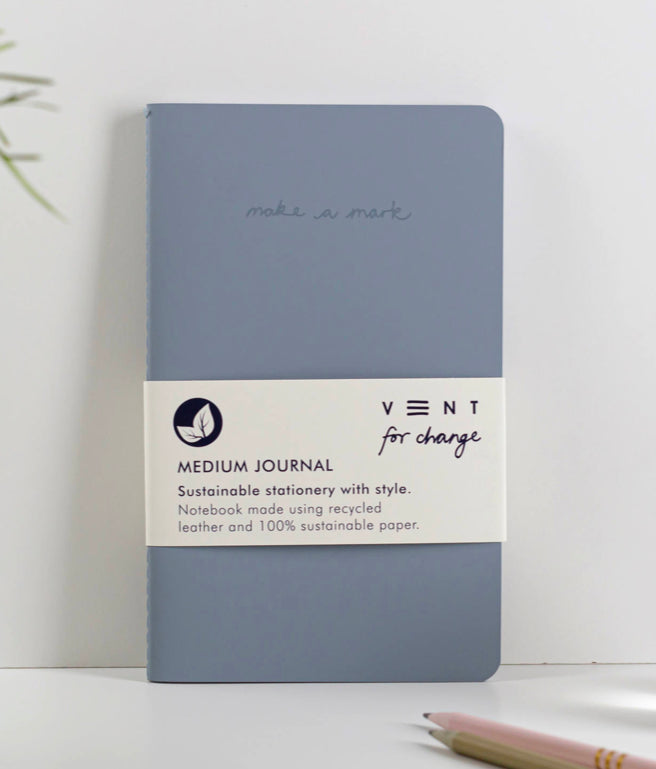 VENT For Change Recycled Leather Journal Slim A5