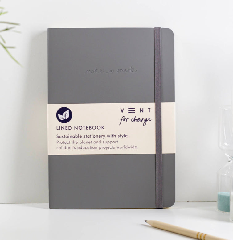 VENT For Change Recycled Leather Notebook A5