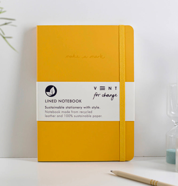 VENT For Change Recycled Leather Notebook A5