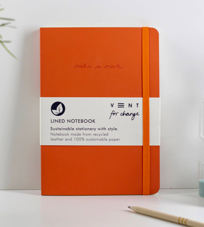 VENT For Change Recycled Leather Notebook A5
