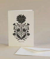 Artcadia Letterpress Greetings Cards - Botanical Thank You