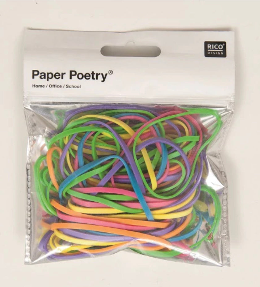 Paper Poetry Neon Rubber Bands