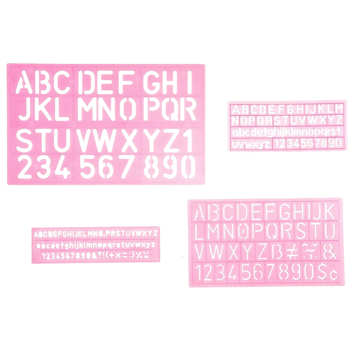 Paper Poetry Stencil Pack - Alphabet and Numbers