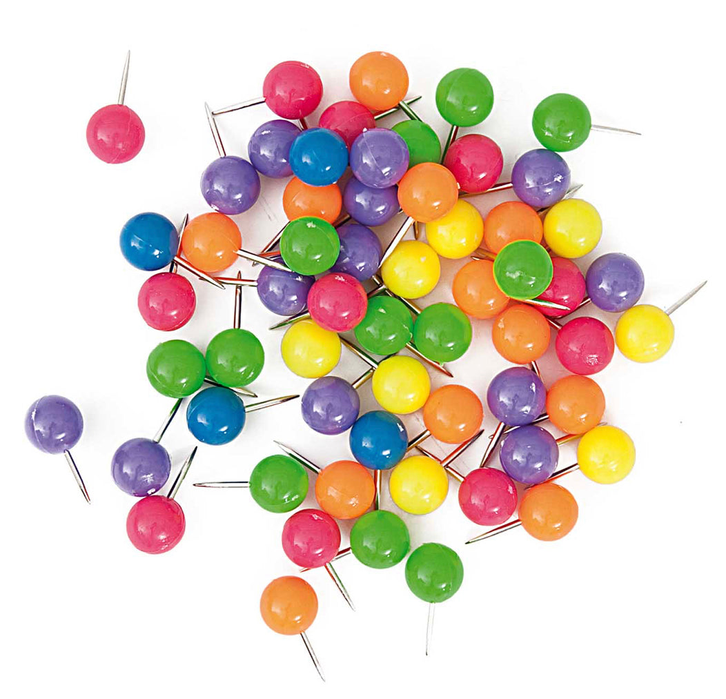 Paper Poetry Neon Round Push Pins