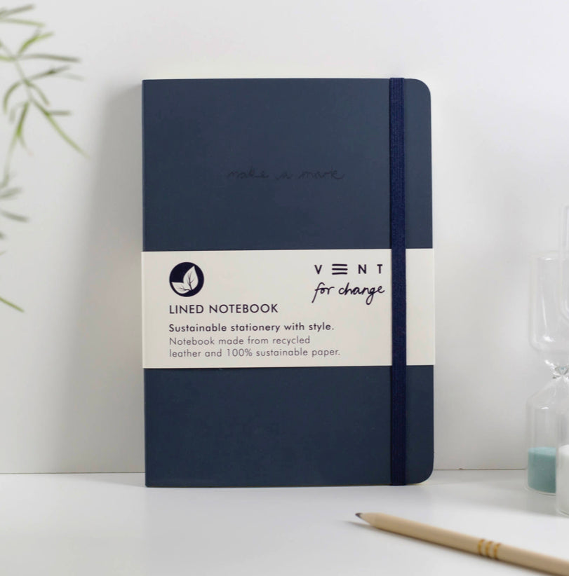 VENT For Change Recycled Leather Notebook A5