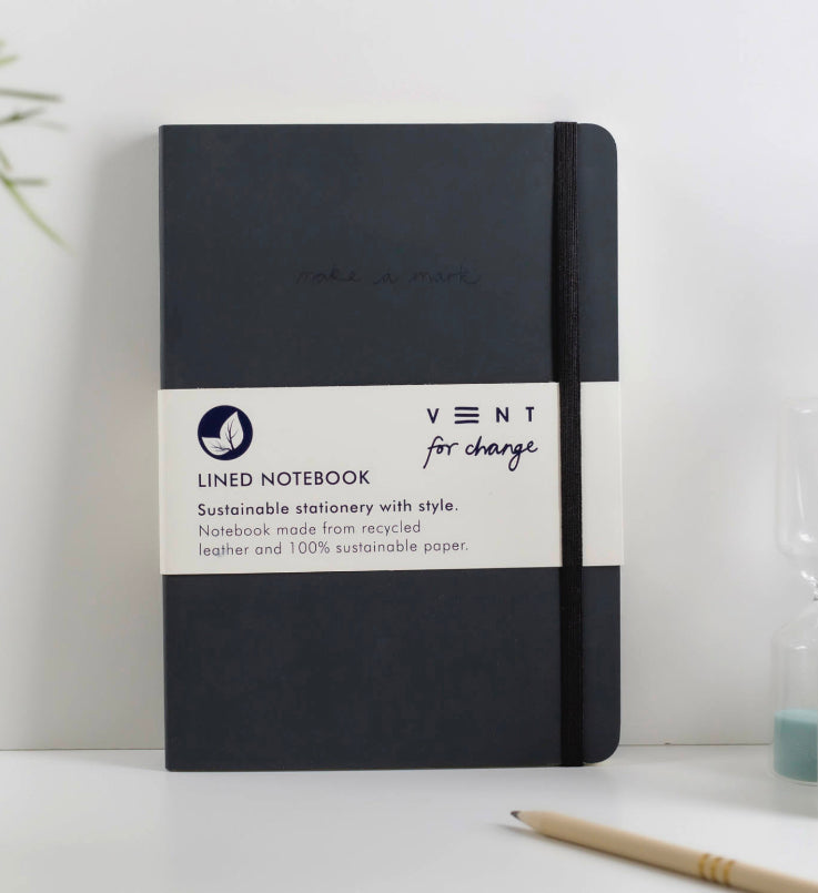 VENT For Change Recycled Leather Notebook A5