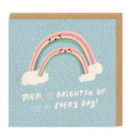 Ohh Deer - Mum You Brighten Every Day Rainbow Square Card