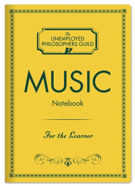 The Unemployed Philosophers Guild Music Staff Notebook