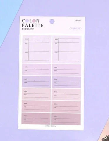Paperian Colour Palette Stickers - Memo