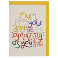 Raspberry Blossom - Mum May Your Day Be Amazing Card