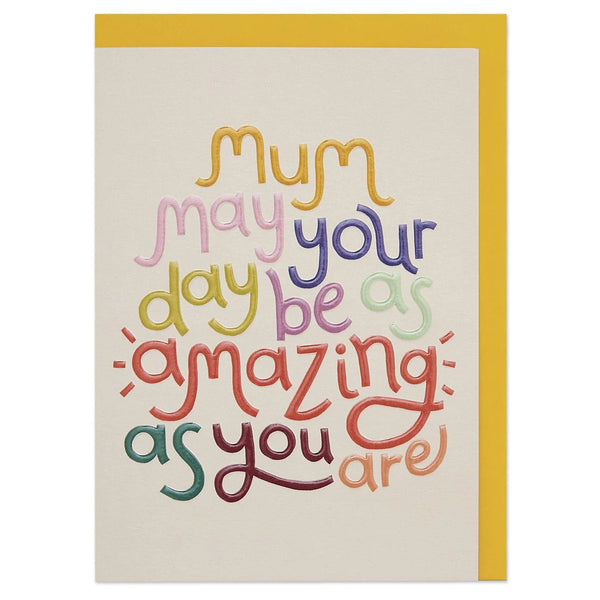 Raspberry Blossom - Mum May Your Day Be Amazing Card