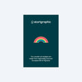 Storigraphic Rainbow Wooden Pin Badge
