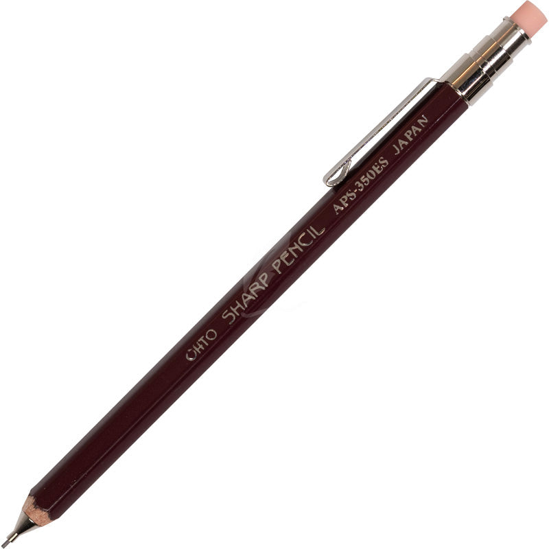 OHTO Mini Mechanical Wood Pencil with Eraser - 0.5mm