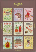 L’après-midi Postage Stamp Stickers Set Korea