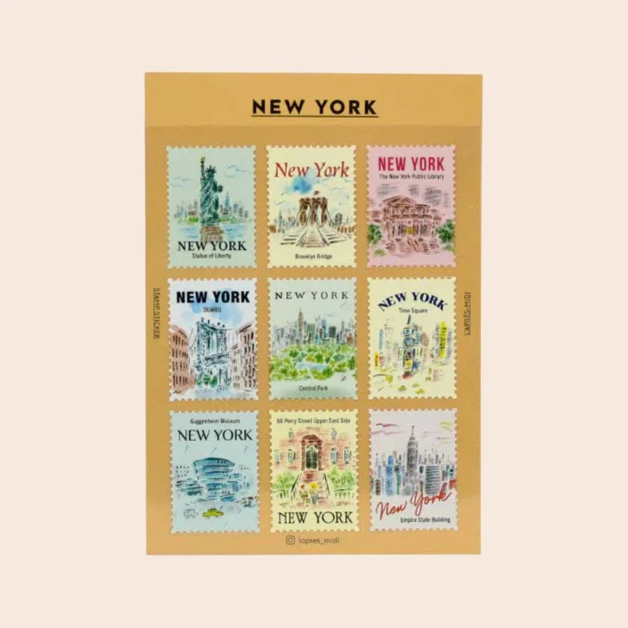 L’après-midi Postage Stamp Stickers Set Korea