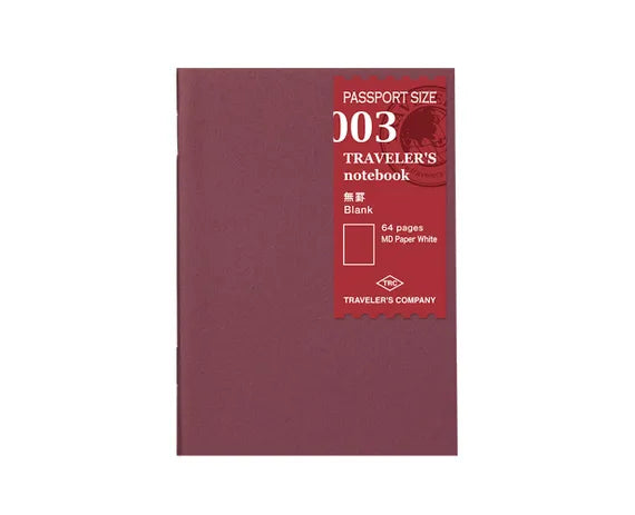 Traveler's Company Passport Size Notebook Refill