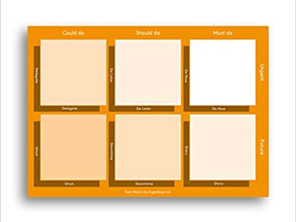 Ingenious Ink - Task Matrix Notepad