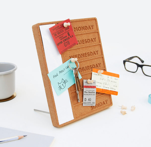 Suck UK Cork Weekly Planner