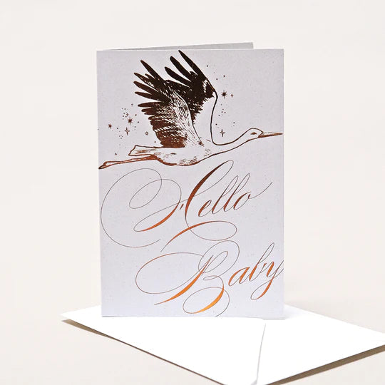 Artcadia Letterpress Greeting Cards - Hello Baby