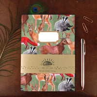 Also The Bison Graphic Print Blank A5 Notebooks