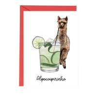 Fawn & Thistle - Alpacaipirinha Cocktail Greeting Card