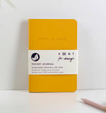 Vent for Change - Recycled Leather Pocket Journal A6