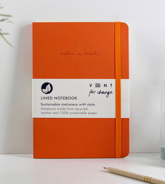 Make A Mark - Recycled Leather A5 Lined Notebook