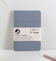 Vent for Change - Recycled Leather Pocket Journal A6