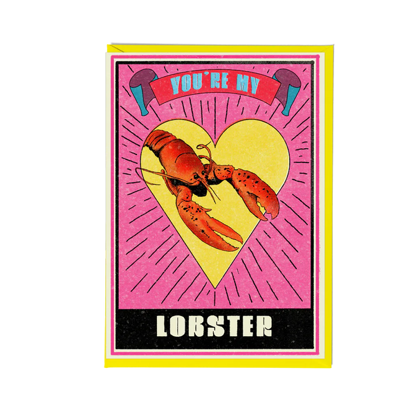 Fawn & Thistle - Matchbox Rock Lobster Greeting Card