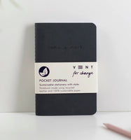 Vent for Change - Recycled Leather Pocket Journal A6