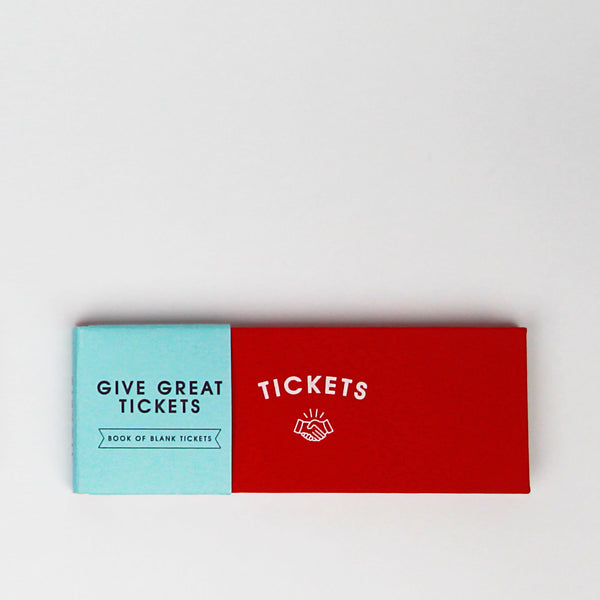 Suck UK Blank Ticket Book